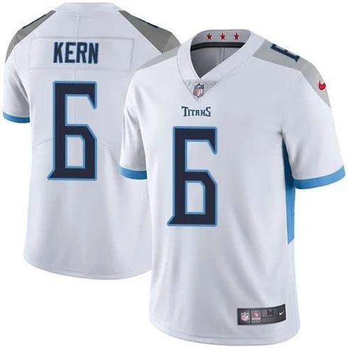 Men Tennessee Titans #6 Brett Kern Nike White Vapor Limited NFL Jersey->tennessee titans->NFL Jersey